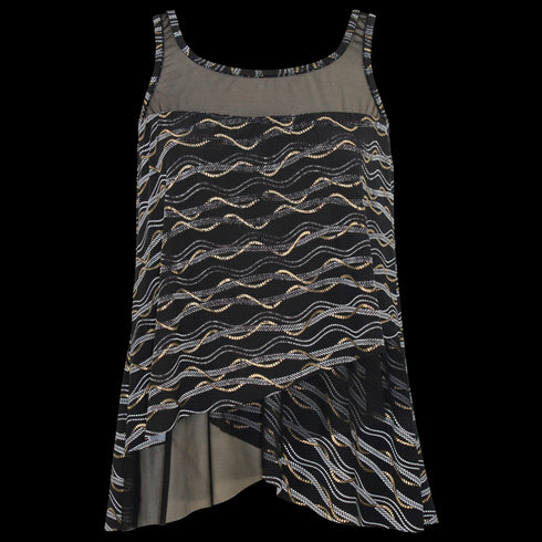 MiracleSuit Linked In Tankini Top